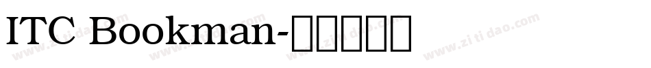 ITC Bookman字体转换